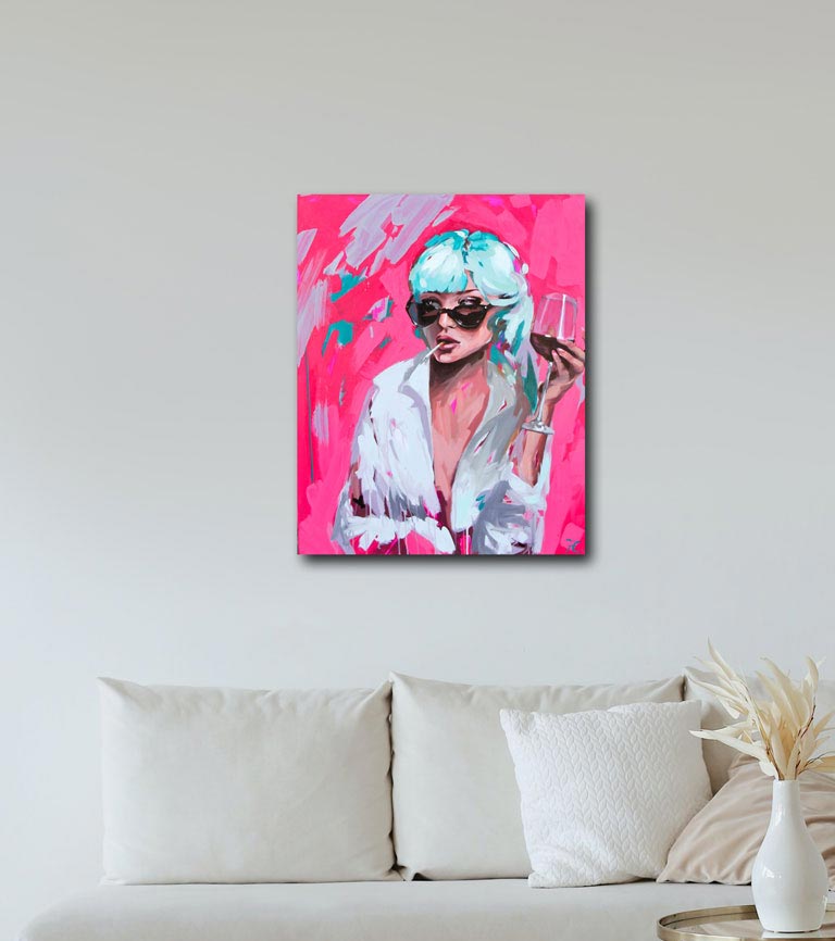 zwei Frauen Ölgemälde Portrait
