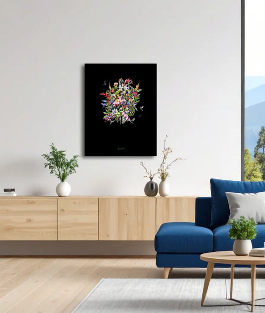 Fleischfressende Pflanze von Gero Paul an der Wand – Botanischer Fineart Print, 70x90 cm, Alu-Dibond | Kunst-Direkt.de