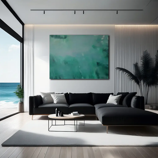 océan vert transparent