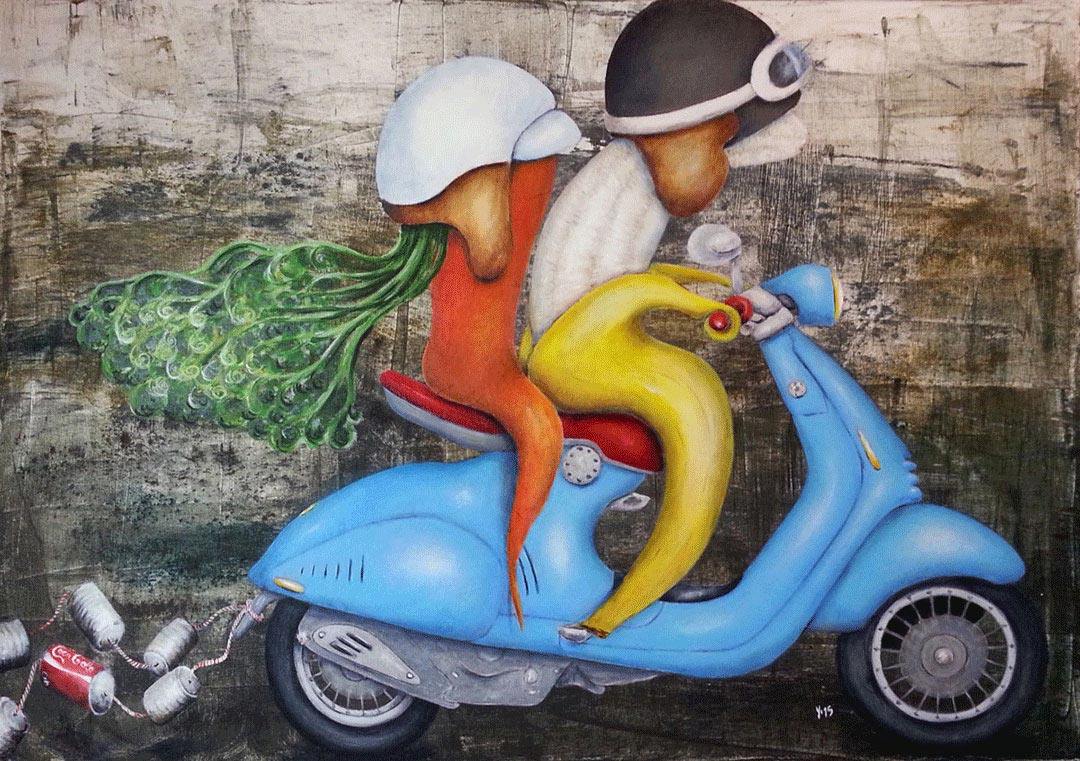 Veggie Vespa - Kunst-Direkt