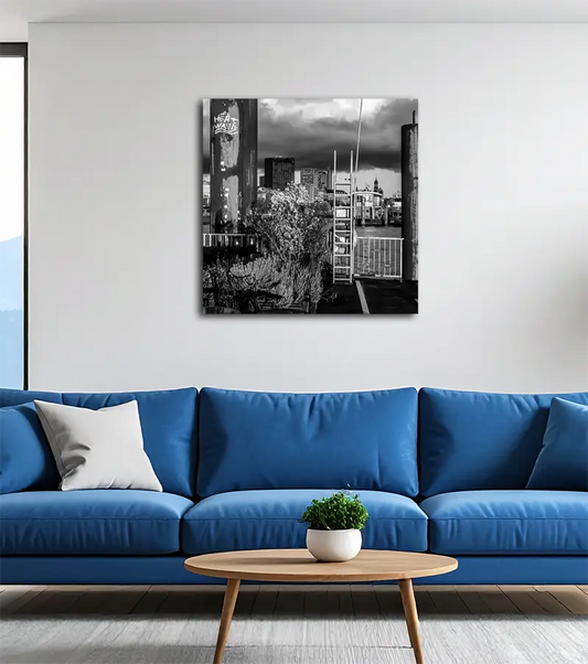 Alternative Ansicht - Motiv Hamburger Hafen - Kunstdruck auf Aluminium, hängend