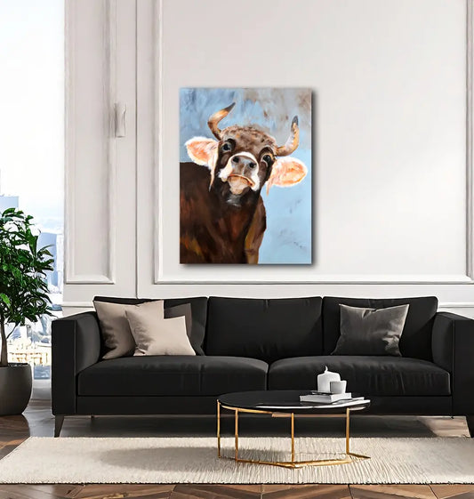Bella von Christel Keller an der Wand – Fineart Print auf Leinwand, 120x90 cm, 4cm Galerie-Keilrahmen | Kunst-Direkt.de
