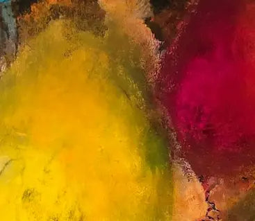 Blütenstaub - Dünenstaub - Abstrakte Kunst - Gemälde auf Leinwand, details 2