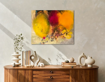 Blütenstaub - Dünenstaub - Abstrakte Kunst - Gemälde auf Leinwand