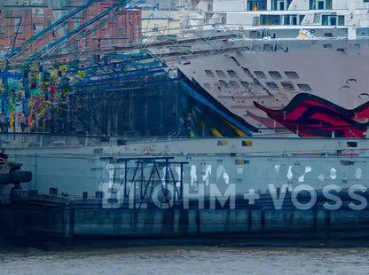 Cruise ship on dry dock