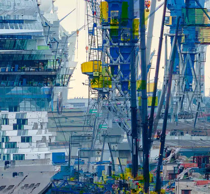 Cruise ship on dry dock