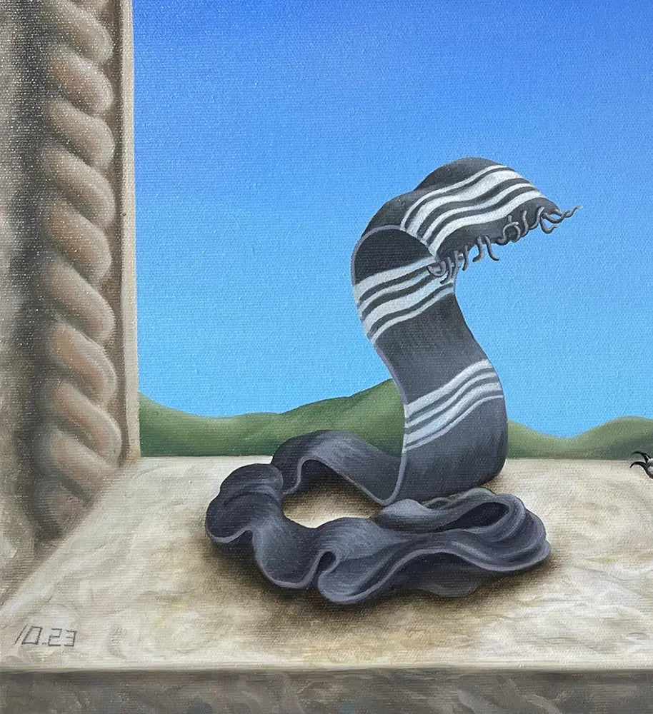 Detailaufnahme Es ist nicht nur ein Schal – Farbenprächtige Federkleid des Sonnensittichs, Julia Eckler | Kunst-Direkt.de
