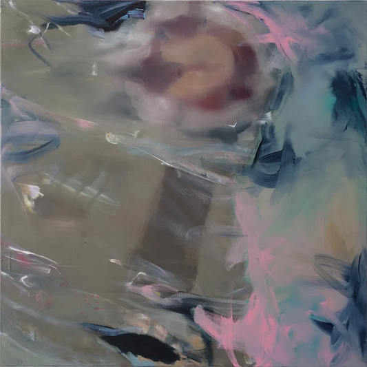 Schwimmende Quallen im Wasser, quadratisches Format, Wasser mit Reflexen, Sand. 100 x 100 cm, Marion Schmidtke, Kunst-Direkt.de