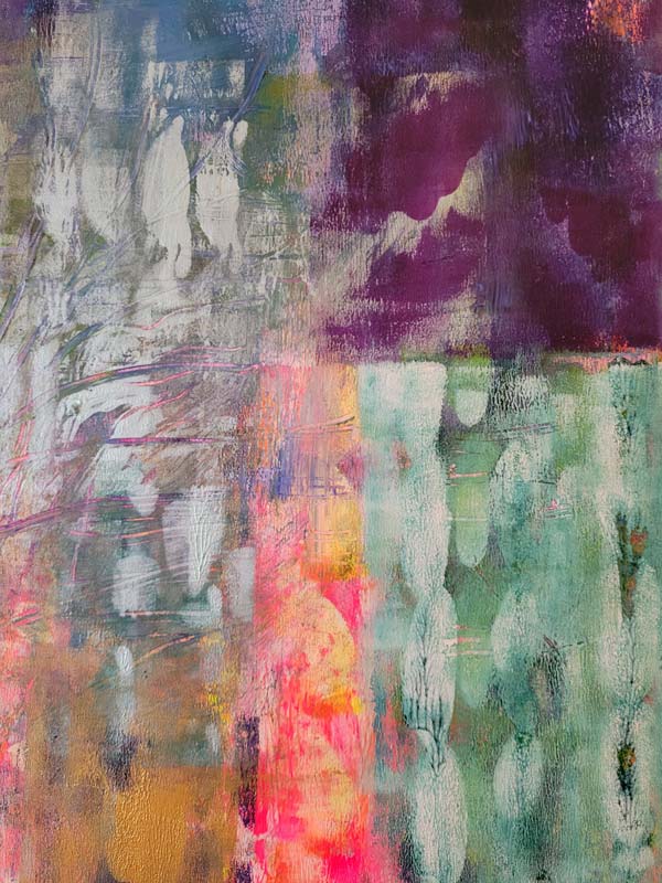 Lebensbaum - Abstrakte Kunst Acrylgemälde auf Leinwand