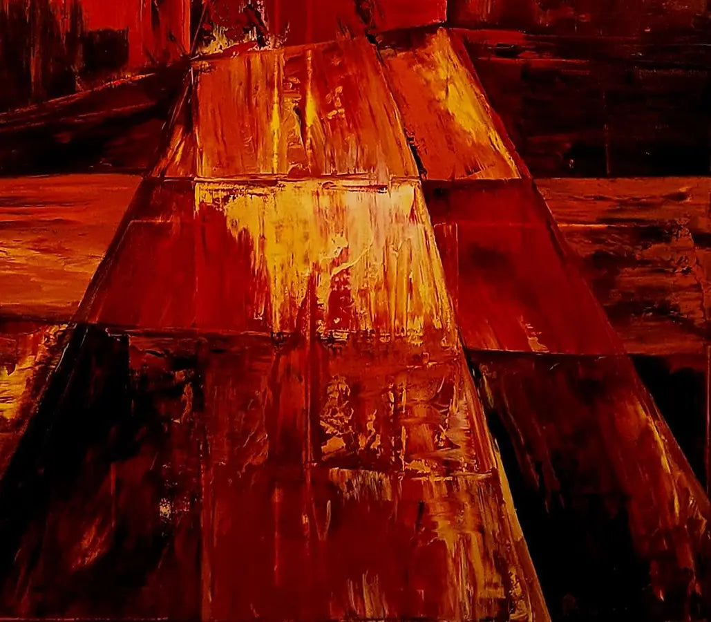 Detailaufnahme Nicolai – Dunkle Flanken und vibrierende Farbausstrahlung, Roger Ziereisen | Kunst-Direkt.de
