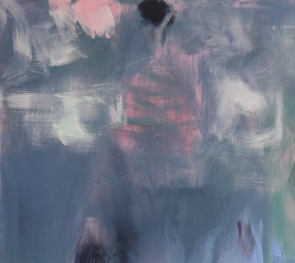 Detailaufnahme The Pond – Lichtspiegelung und Wassertiefe in Acryl, Smaragdgrün und Anthrazit, faszinierende Dreidimensionalität, Marion Schmidtke | Kunst-Direkt.de
