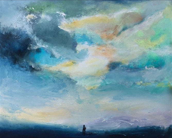 Wolke 1 - Landschaftsgemälde - ölgemälde auf Leinwand