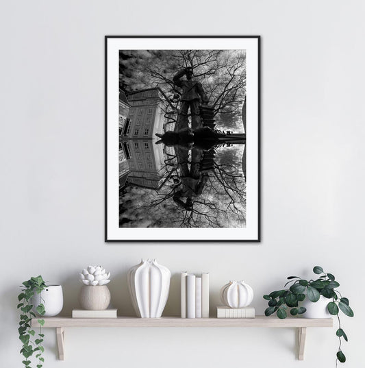 Baumskulptur - Naturfotografie - Kunstdruck auf Leinwand, an wand hängend