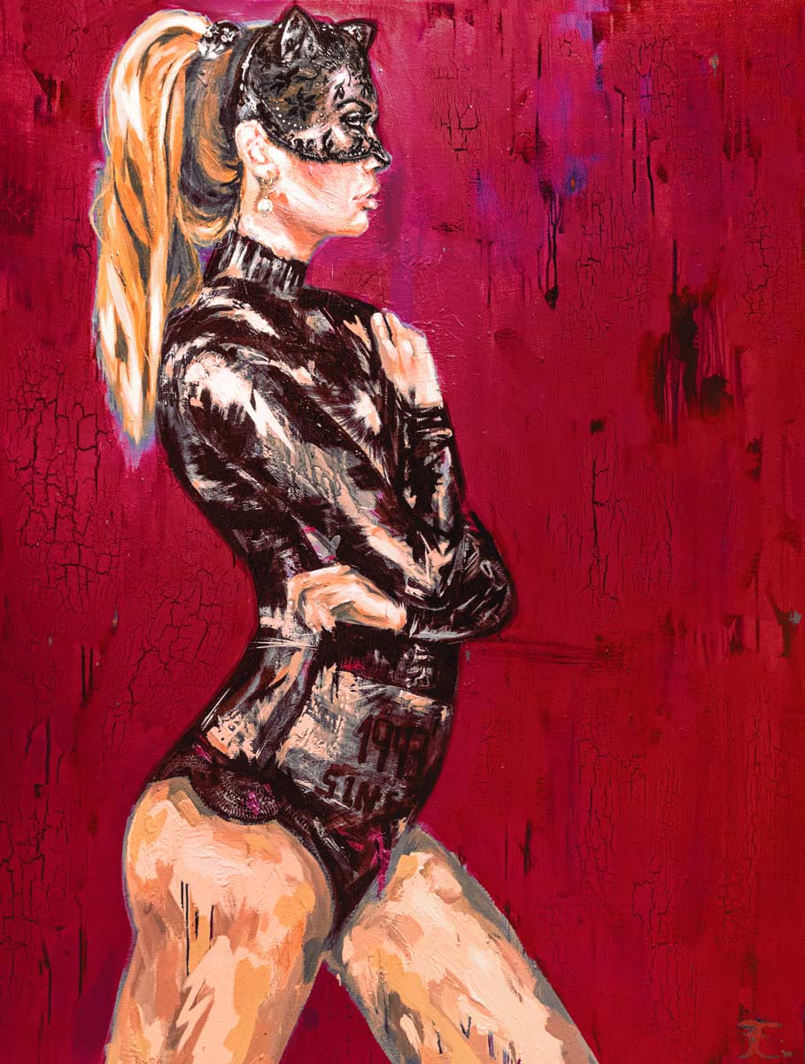 Sinah Kunstdruck Rot 120x90cm - Aileen Clausager