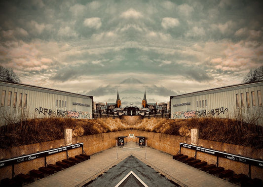 Landungsbrücken doppelt - Hamburg Landungsbrücken - Fotografie Kunstdruck