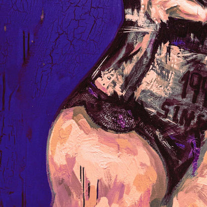 Fineart Print, Frau mit Maske, aileen Clausager - Museumsqualität, Details, verschiedene Abmessungen, Kunst-Direkt.de