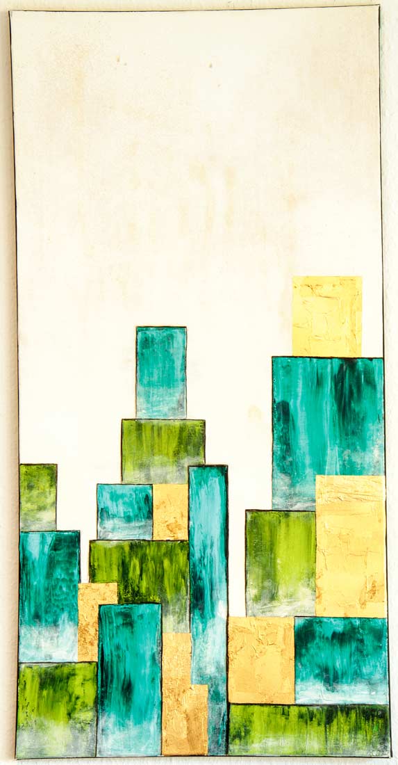 Common City 6 - Abstrakte Stadtansicht - acrylgemälde auf Leinwand